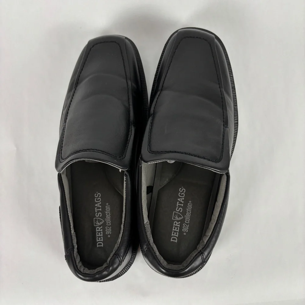 Deer Stags 902 Collection Greenpoint Black Loafer/Dress Shoes Size 10.5 W